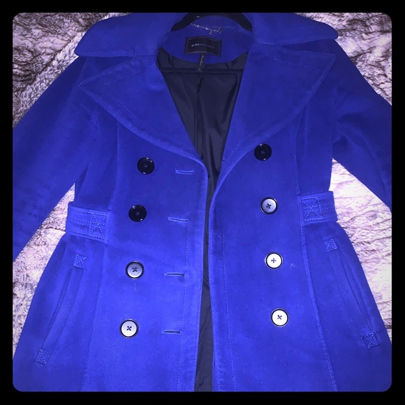 cobalt blue peacoat